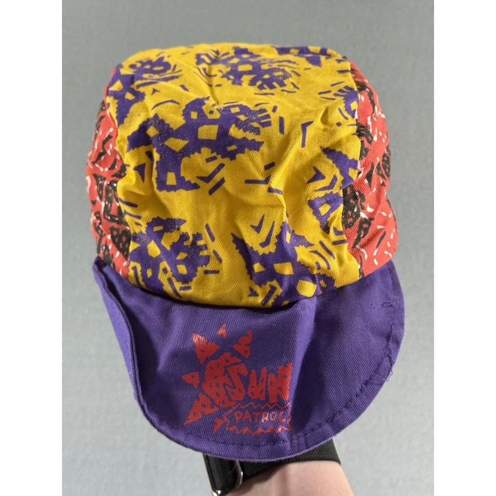 Vintage‎ Sun Patrol Aztec Fitted Hat Mens One Size Multi Color Suns Patrol